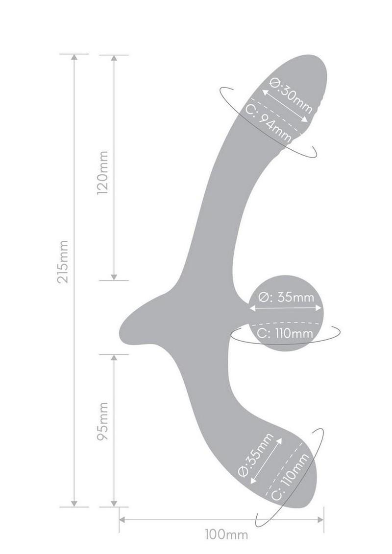 Together Double Tap Vibrating Strap-On