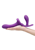 Together Lock-In Dual-Ended Vibrating Strap-On Set