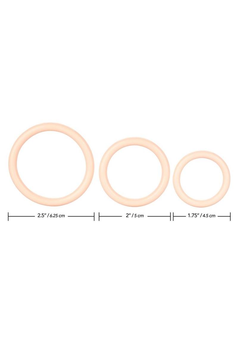 Tri Rings Multi Color Cock Ring Set