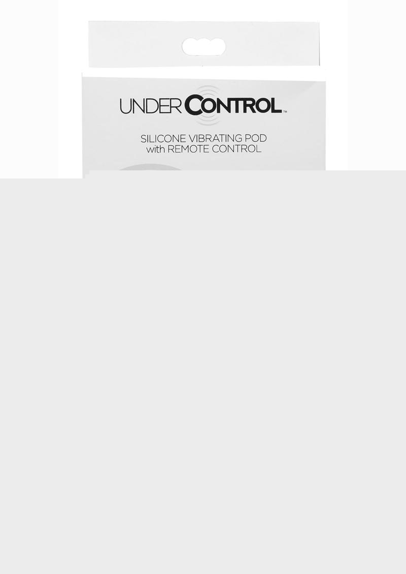 Under Control Rechargeable Silicone Vibrating Pod with Remote Control - Black