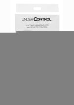 Under Control Rechargeable Silicone Vibrating Pod with Remote Control - Black