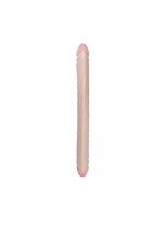 Vanilla Duo Veined Double Dildo