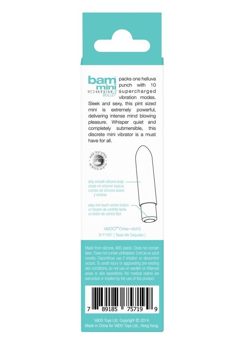 VeDO Bam Mini Rechargeable Bullet Vibrator