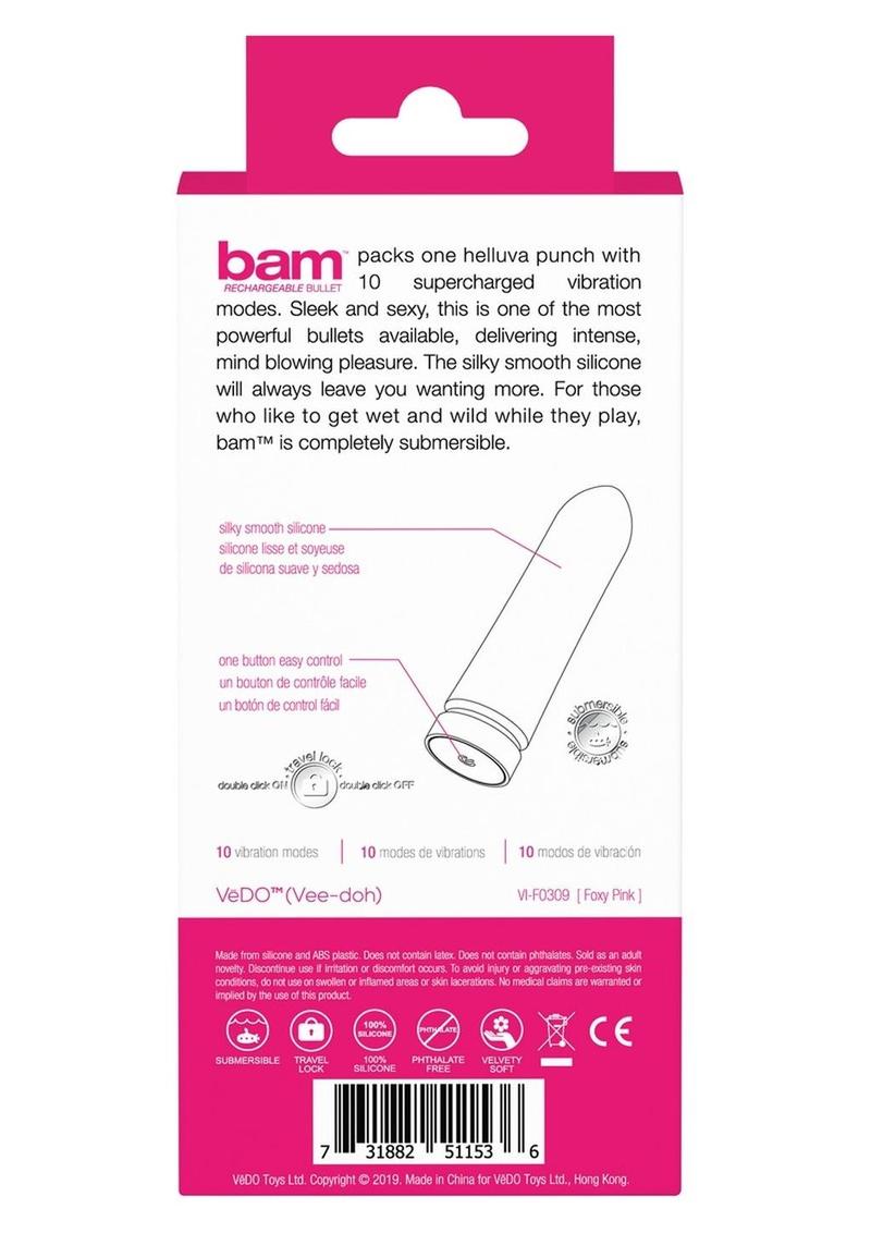 VeDO Bam Silicone Bullet Vibrator