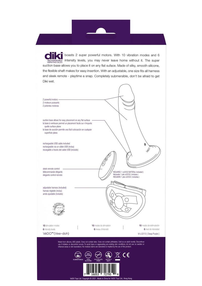 VeDO Diki Silicone Vibrating Dildo