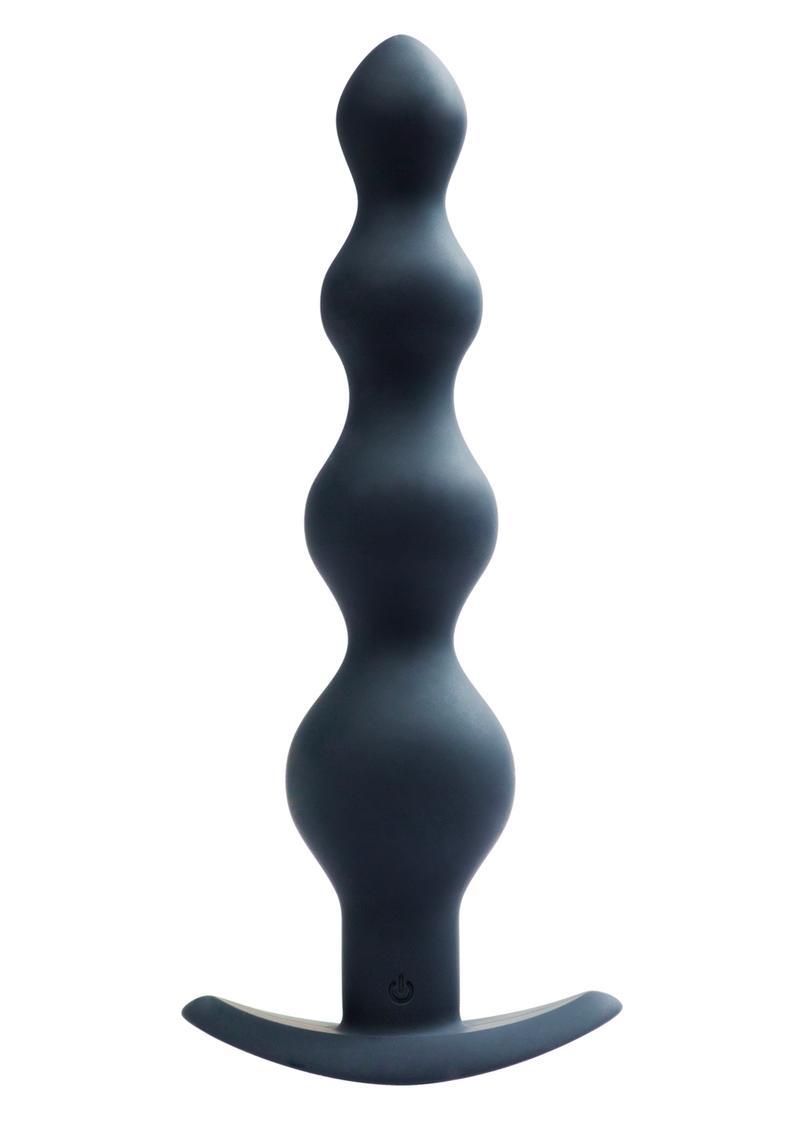 Vedo Earth Quaker Rechargeable Silicone Anal Beads - Just - Black