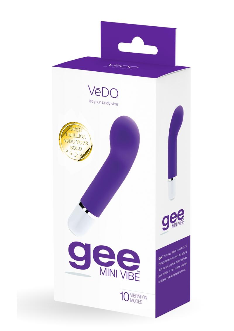 Vedo Gee Silicone Mini Vibrator - Into You - Indigo/Purple