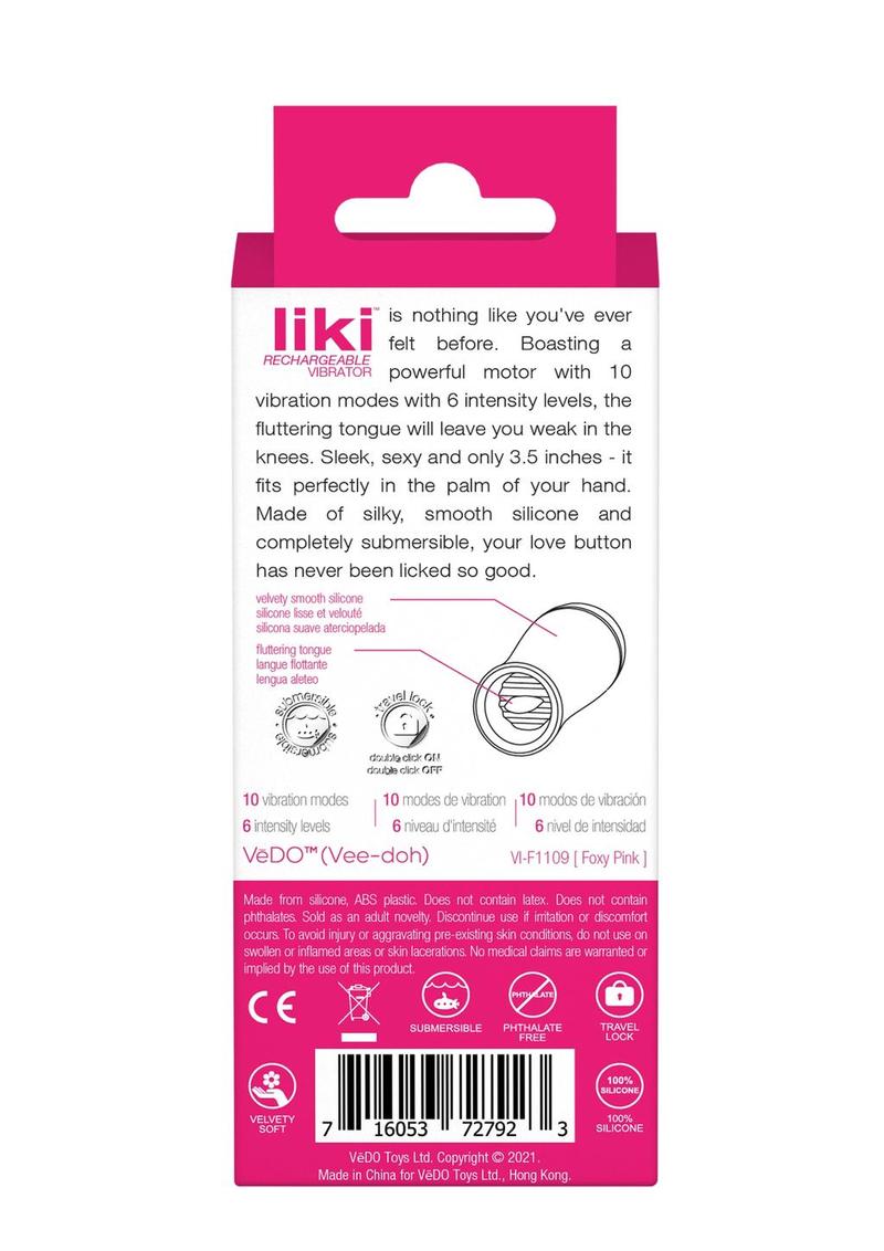 VēDO Liki Rechargeable Vibrator