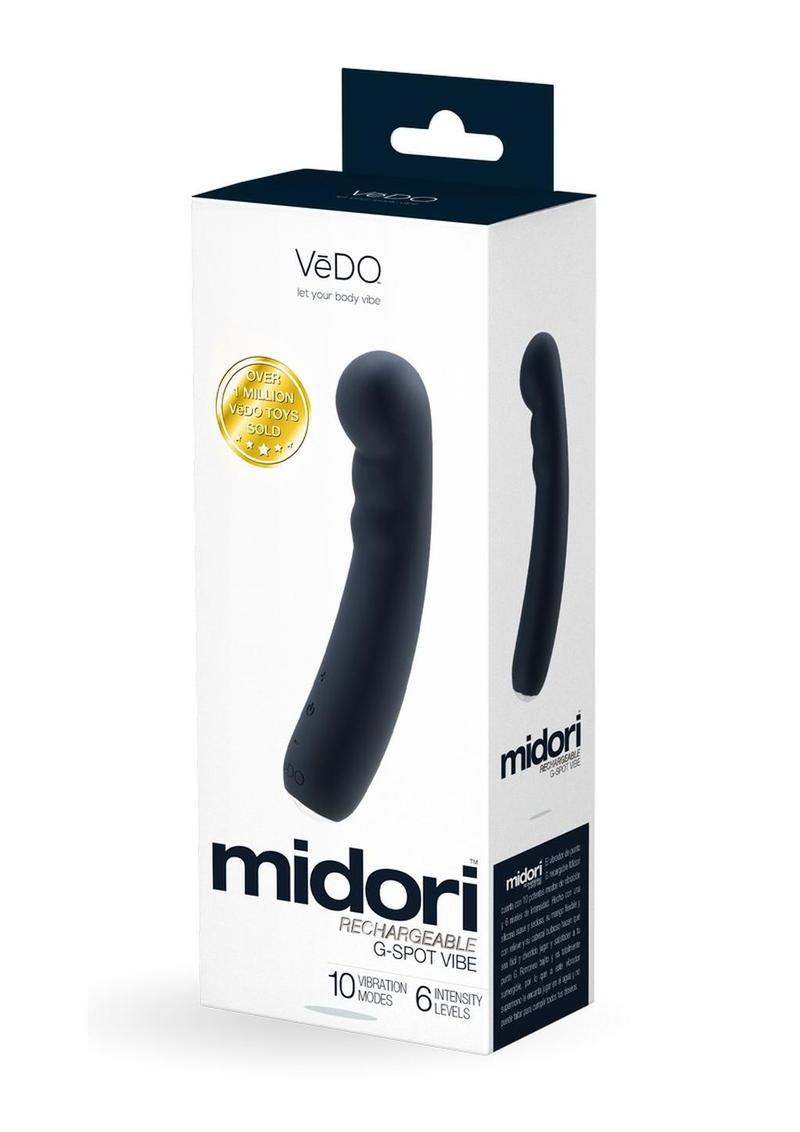 Vedo Midori Rechargeable Silicone G-Spot Vibrator - Just - Black