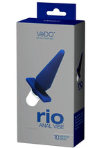 Vedo Rio Silicone Anal Vibrator - Midnight Madness - Blue