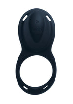 Vedo Riski Rechargeable Silicone Clitoral Vibrating Cock Ring For Couples - Black