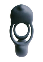Vedo Roco Rechargeable Silicone Vibrating Dual Motor Cock Ring - Just - Black