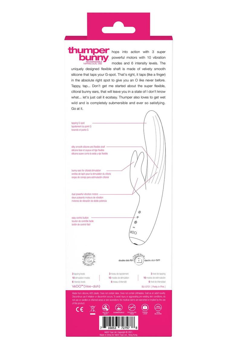 VeDO Thumper Bunny Tapping Dual Vibe