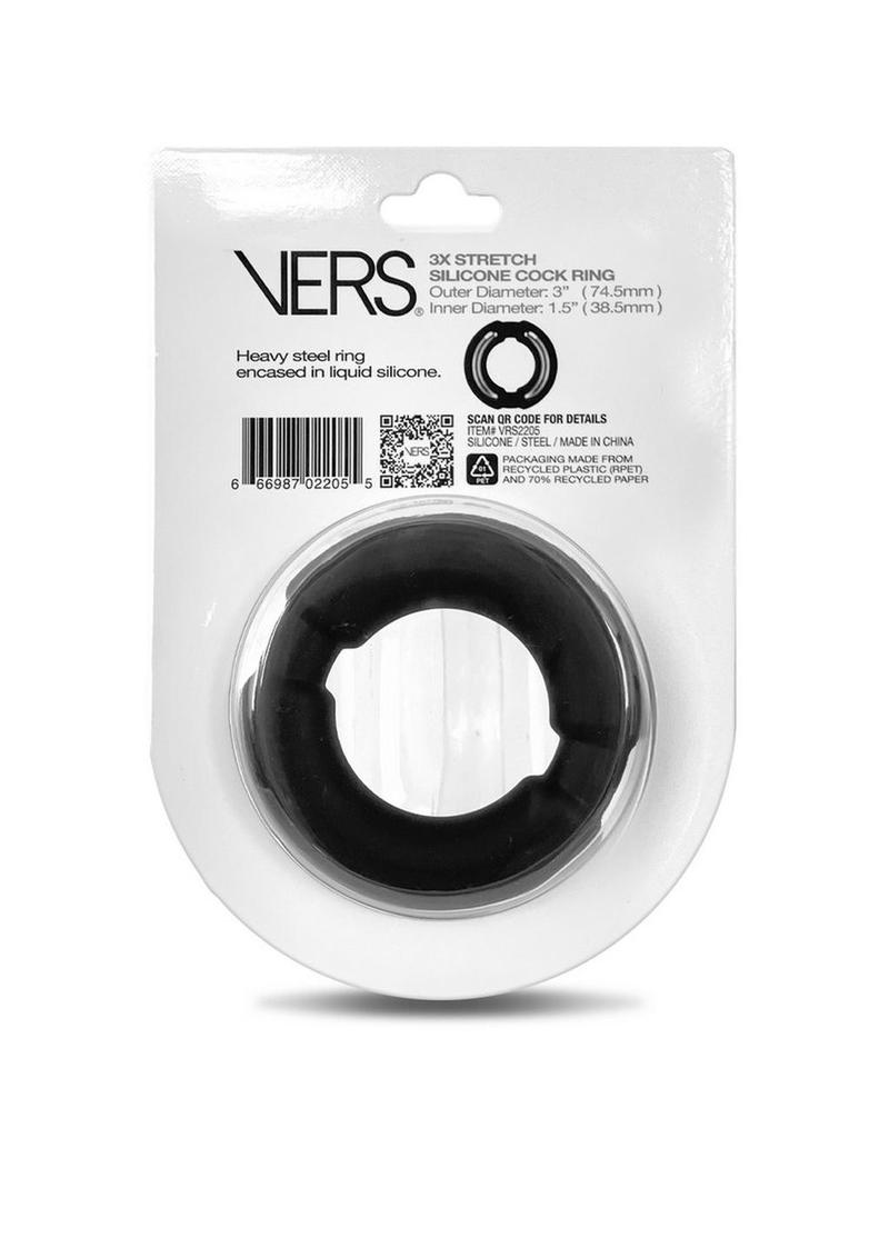 VERS Liquid Silicone Cock Ring With Weighted Steel Core