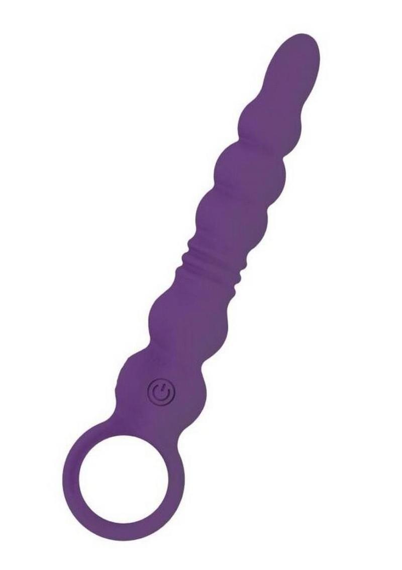 Vibrating Buttfuc Thrusting Silicone Anal Wand
