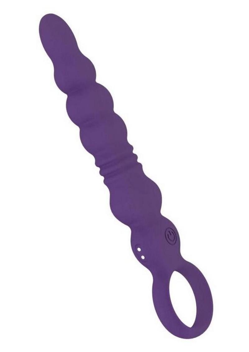 Vibrating Buttfuc Thrusting Silicone Anal Wand
