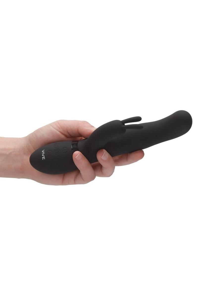 Vive Izara Triple-Action Rotating Beaded G-Spot Rabbit Vibrator