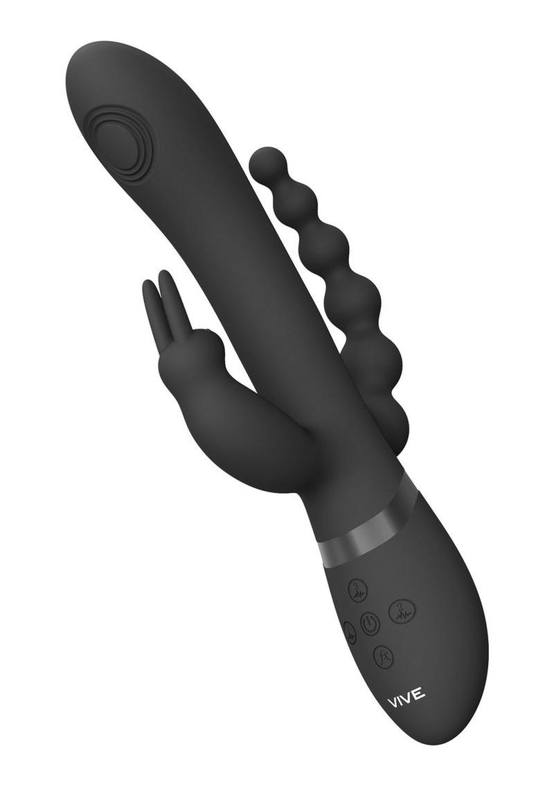 Vive Rini Rechargeable Pulse Wave Double Penetration Rabbit Vibrator