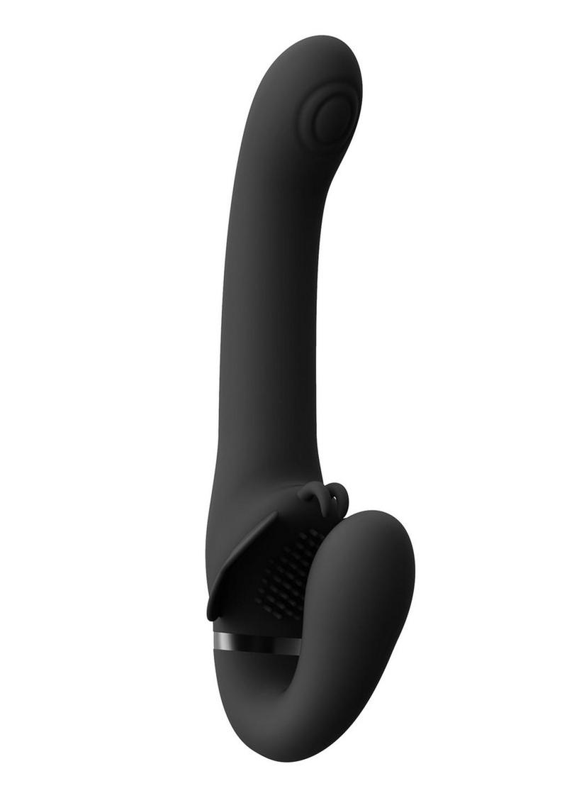 VIVE Satu Triple Action Rechargeable Silicone Strapless Strap-On