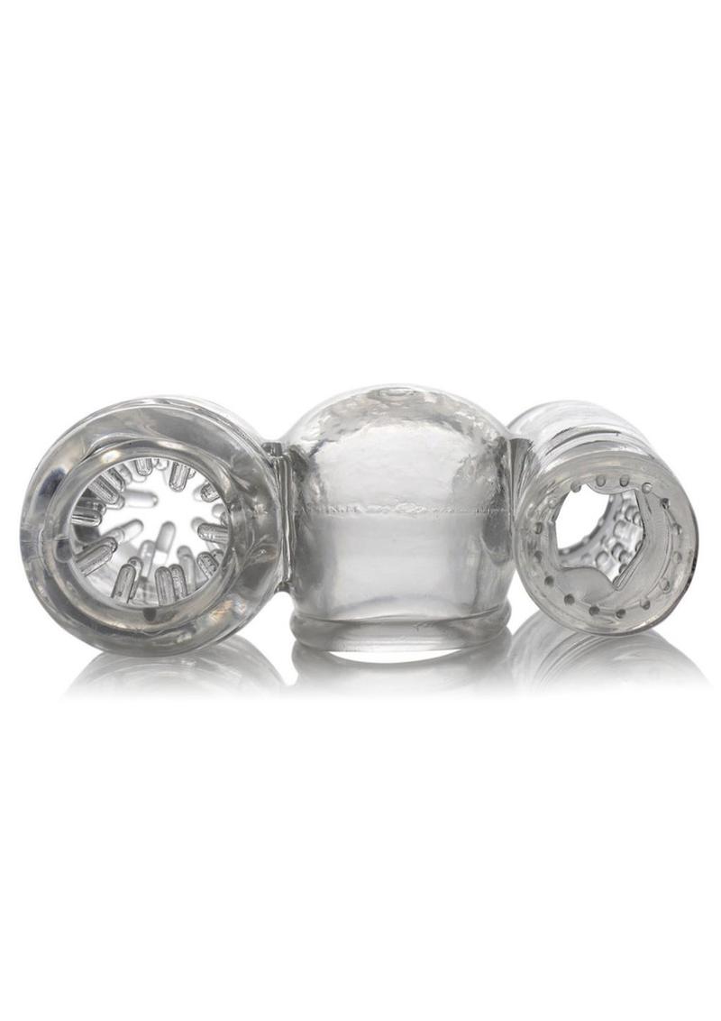 Wand Essentials Twin Turbo Strokers 2 in 1 Wand Attachment for Men