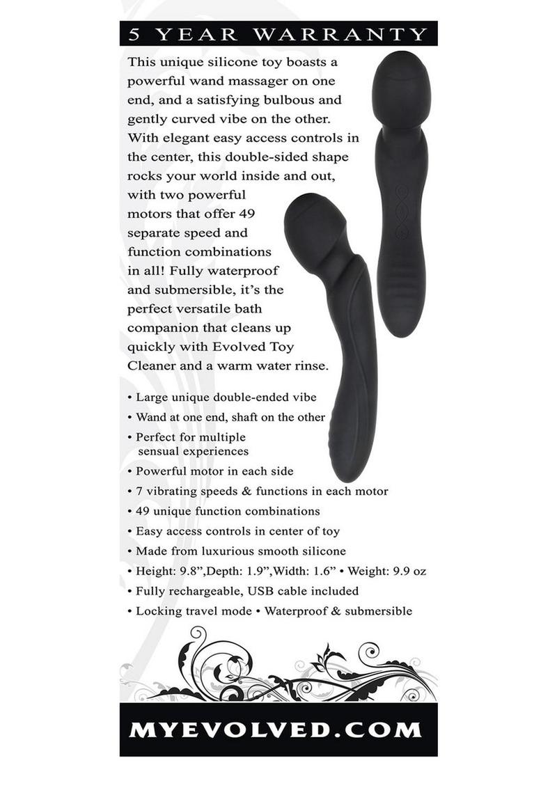 Wanderlust Silicone Dual-Sided Wand Massager