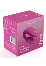 We-Vibe Sync 2nd Generation Rechargeable Silicone Couples Vibrator with Remote Control - Red/Rose