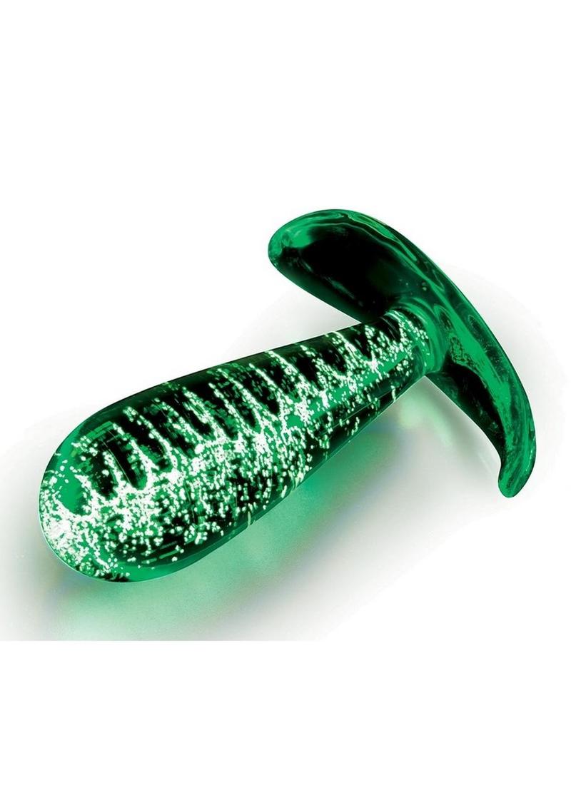 WhipSmart Glow in the Dark Glass Butt Plug