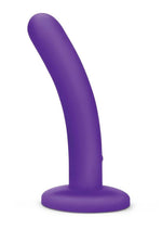 WhipSmart Rechargeable Silicone Slimline Dildo - Purple - 5in