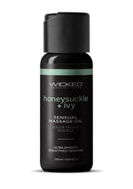 Wicked Sensual Massage Oil 4oz - Honeysuckle and Ivy