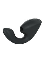 Womanizer Next Duo Rechargeable Silicone Dual G-Spot and Clitoral Stimulator - Black