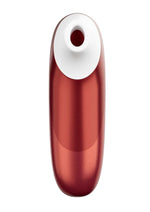 Womanizer Pleasure Air Pro Rechargeable Silicone Air Pulse Clitoral Vibrator - Bordeaux/Red
