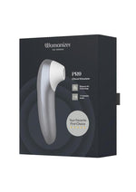 Womanizer Pleasure Air Pro Rechargeable Silicone Air Pulse Clitoral Vibrator - Grey/Silver