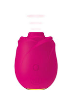 Womanizer Rose Rechargeable Silicone Air Pulse Clitoral Vibrator - Gold/Pink