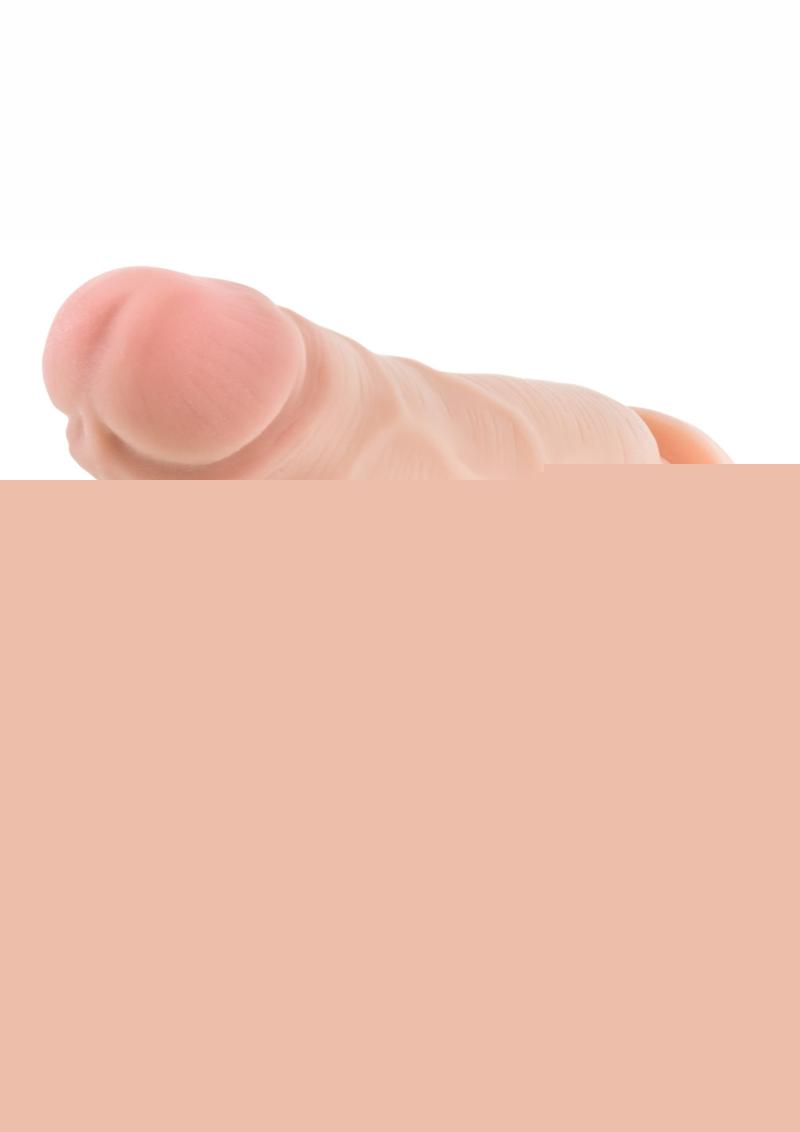 X5 Plus Cock Dildo with Balls - Flesh/Vanilla - 5in