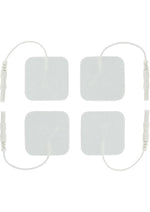 Zeus Electrosex Adhesive Electro-Pads - White - 4 Pack