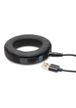 Zeus E-Stim Pro Vibrating And E-Stim Rechargeable Silicone Cock Ring