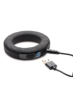 Zeus E-Stim Pro Vibrating And E-Stim Rechargeable Silicone Cock Ring