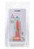 A-Play Groovy Silicone Anal Plug - Orange/Teal - 4in