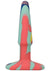 A-Play Groovy Silicone Anal Plug - Orange/Teal - 4in