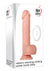 Adam and Eve - Adam's Rechargeable Silicone Warming Rotating Power Boost Dildo with Remote Control - Vanilla - 7.5in