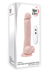 Adam and Eve - Adam's True Feel Rechargeable Dildo with Remote Control - Vanilla - 7in