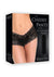 Adam and Eve Cheeky Panty Vibe with Rechargeable Bullet - Sizes 2-12 - Black