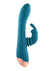 Adam and Eve Shimmy and Shake Velvet Rabbit Rechargeable Silicone Vibrator - Teal