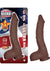 All American Ultra Whoppers Curved Dildo - Chocolate - 11in
