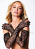Allover Lace Opera Glove - Black