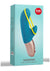 Amorino Silicone Vibrator with Clitoral Stimulator - Blue/Petrol