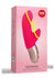 Amorino Silicone Vibrator with Clitoral Stimulator - Pink