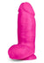 Au Naturel Bold Chub Dildo with Suction Cup and Balls - Pink - 10in