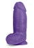 Au Naturel Bold Chub Dildo with Suction Cup and Balls - Purple - 10in