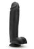 Au Naturel Bold Huge Dildo with Suction Cup - Black/Chocolate - 10.5in
